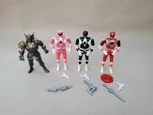 Lot Mighty Morphin Power Rangers -  Flip Head action figure, Verzamelen, Poppetjes en Figuurtjes, Gebruikt, Ophalen of Verzenden