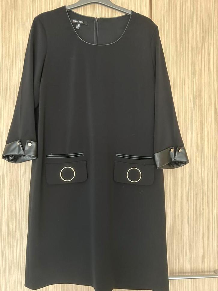 Kleed marie mero zwart 42, Kleding | Dames, Jurken, Zo goed als nieuw, Maat 38/40 (M), Zwart, Ophalen of Verzenden