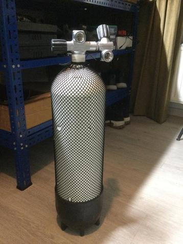 Duikfles 10L staal 300 Bar Twin outlet - Ecocheques  beschikbaar voor biedingen