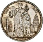 Belgium Zilveren 5 Francs Module 1880 UNC, Zilver, Ophalen of Verzenden, Losse munt, Zilver