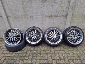 Audi vw mercedes bmw velgen + banden 19inch zeer goede staat disponible aux enchères