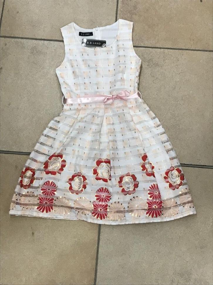 Mooie nieuwe zomer jurk/ kleedje feest/ communie/ lentefeest, Kinderen en Baby's, Kinderkleding | Maat 140, Nieuw, Meisje, Jurk of Rok