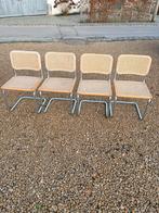4 chaises vintage cesca Marcel Breuer, Huis en Inrichting, Stoelen, Ophalen, Gebruikt, Vier