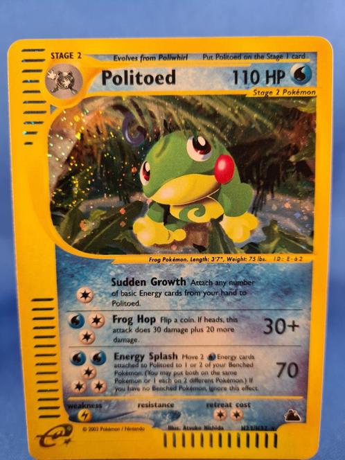 Politoed H23/144 - Skyridge, Hobby en Vrije tijd, Verzamelkaartspellen | Pokémon, Gebruikt, Verzenden
