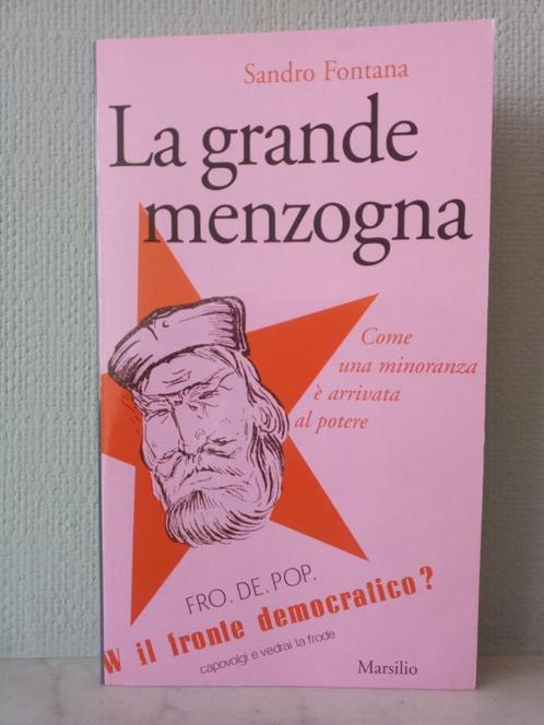 La  grande menzogna - Sandro Fontana, Boeken, Politiek en Maatschappij, Zo goed als nieuw, Politiek en Staatkunde, Ophalen of Verzenden