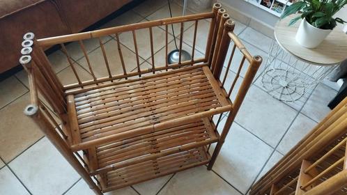 Vintage opvouwbare plank van bamboe, Antiek en Kunst, Antiek | Meubels | Stoelen en Sofa's, Ophalen