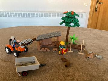 Playmobil Houthakker met tractor (doos + boekje) 4-10 jaar, Kinderen en Baby's, Speelgoed | Playmobil, Ophalen of Verzenden, Zo goed als nieuw