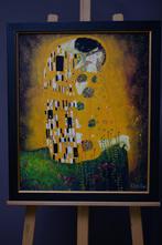 Schilderij „The Kiss” van Klimt/ olieverf op doek, Ophalen
