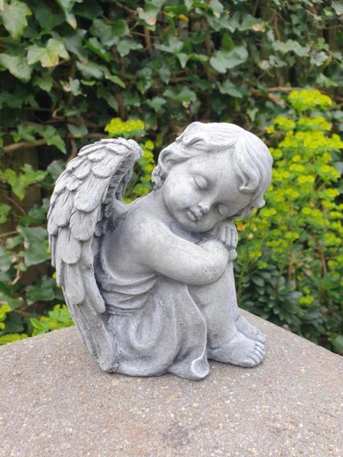 tuinbeeld van een engel, Tuin en Terras, Tuinbeelden, Nieuw, Engelenbeeld, Beton, Ophalen of Verzenden