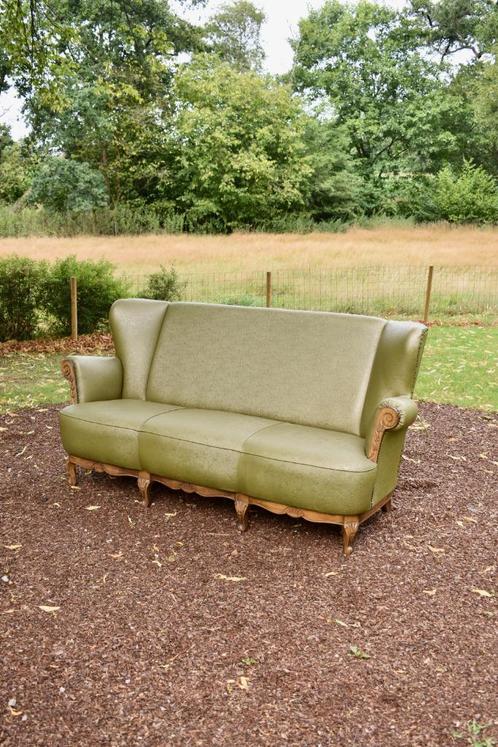 Antieke bank Frans barok  Louis XV groen, Antiek en Kunst, Antiek | Meubels | Stoelen en Sofa's, Ophalen