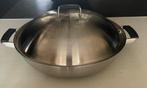 WOK MERK BK  TRIPLY MET DEKSEL, Ophalen of Verzenden, Zo goed als nieuw, Overige materialen, Wok