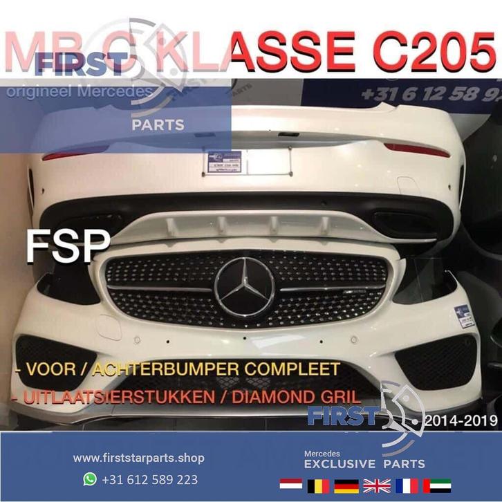 C205 C43 AMG Pakket origineel Mercedes C Klasse Coupé Cabrio, Auto-onderdelen, Carrosserie, Bumper, Mercedes-Benz, Voor, Achter