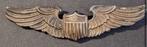 WW2 USAAF pilot wings badge AMICO sterling, Collections, Enlèvement ou Envoi
