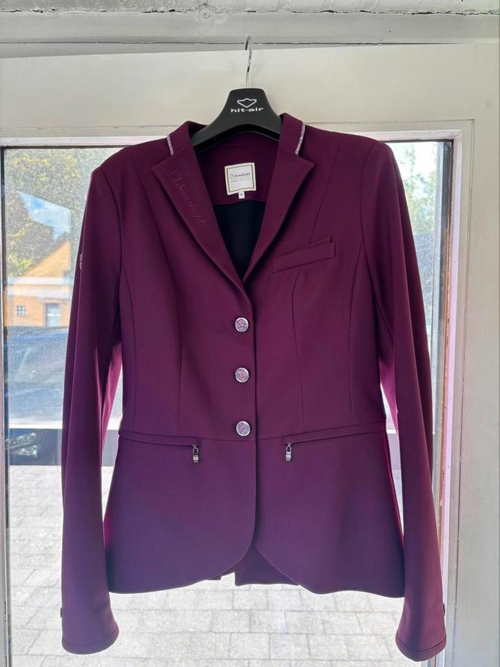 Wedstrijdjas Samshield Victorine Plum - 38, Dieren en Toebehoren, Paardrijkleding, Zo goed als nieuw, Bovenkleding, Ophalen of Verzenden