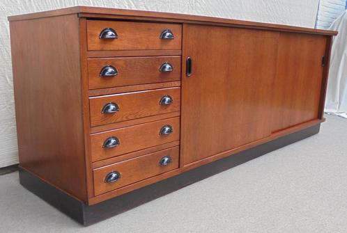 vintage toonbank ladekast winkelkast schoolkast, Antiek en Kunst, Antiek | Meubels | Kasten, Ophalen of Verzenden