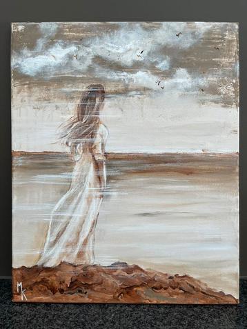Schilderij Dame op rots Mk Art beschikbaar voor biedingen