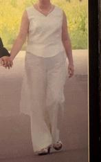 Trouwkleding van Lilian claes, Ophalen, Zo goed als nieuw, Wit, Trouwpak