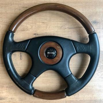 Momo Olympic 3 MAL36 Leren/Hout Stuur VW Golf Jetta MK1 MK2