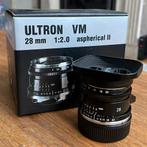 Objectif Voigtlander 28mm 1:2.0 Ultron VM II, TV, Hi-fi & Vidéo, Photo | Lentilles & Objectifs, Comme neuf