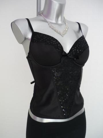 Corset de soirée corset noir George Sexy 34C - 75C, ---, Envoi, Noir, Body ou Corset