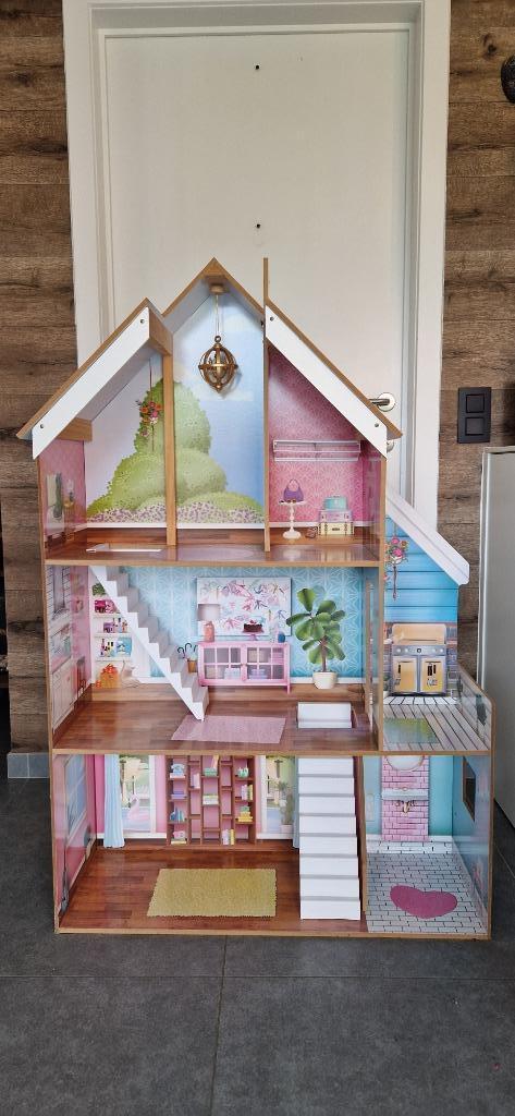 KidKraft Juliette Houten Poppenhuis met accessoires, Kinderen en Baby's, Speelgoed | Poppenhuizen, Gebruikt, Poppenhuis, Ophalen