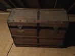 Grote houten koffer, Overige materialen, Gebruikt, Ophalen of Verzenden, 70 cm of meer