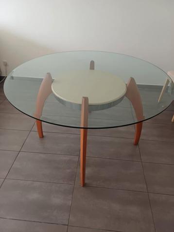 Table à manger 130 cm x 75 cm, Enlèvement, Utilisé, Verre