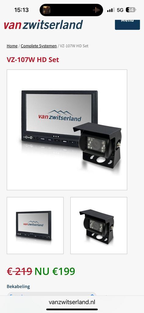 Nieuwe achteruitrijcamera, Auto diversen, Achteruitrijcamera's, Zo goed als nieuw, Ophalen