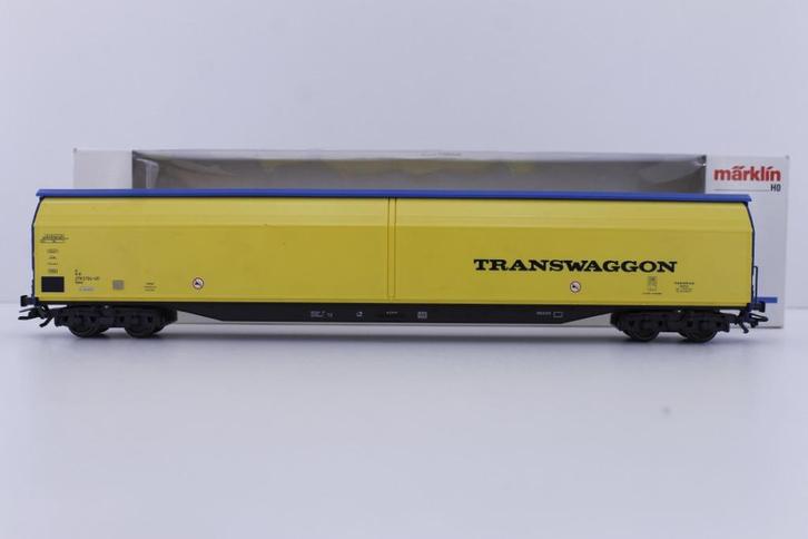 Marklin 48034 H0 Schuifwandwagen Transwaggon DB, Hobby en Vrije tijd, Modeltreinen | H0, Zo goed als nieuw, Wagon, Wisselstroom