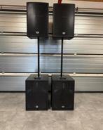Dynacord CP15-1 Sub + 2 CP12-3 Top + Statief & Kabels, Ophalen of Verzenden, Zo goed als nieuw