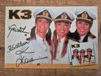 Handtekeningkaart van de originele K3, Verzamelen, Ophalen of Verzenden, 1980 tot heden, Zo goed als nieuw