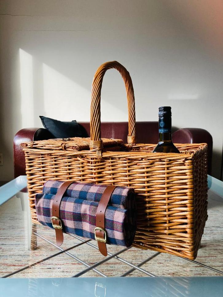 Luxe picknickmand, Hobby & Loisirs créatifs, Paniers de pique-nique, Comme neuf, Enlèvement ou Envoi