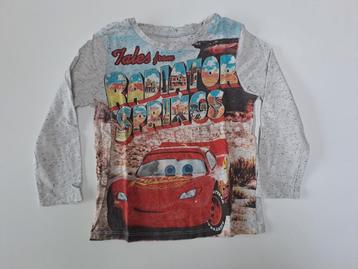 Mt 104 Grijs zwart gemeleerde T-shirt lange mouwen Cars  beschikbaar voor biedingen