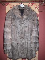 Manteau 3/4 en fourrure lapin gris - T 38/40, Vêtements | Femmes, Vestes | Hiver, Enlèvement, Porté, Taille 38/40 (M), Gris