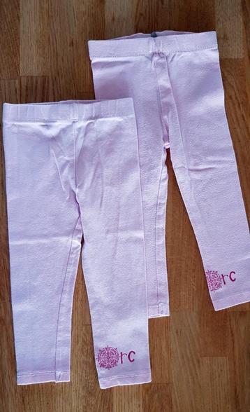 ORCHESTRA - 2 leggings rose clair - T.18 mois/81 cm