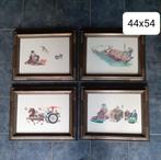 4 anciennes estampes chinoises / tableau chinois, Antiquités & Art, Enlèvement ou Envoi