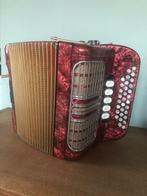 Diatonisch Accordeon, Muziek en Instrumenten, Accordeons, Gebruikt, Met riemen, Overige formaten, Ophalen of Verzenden