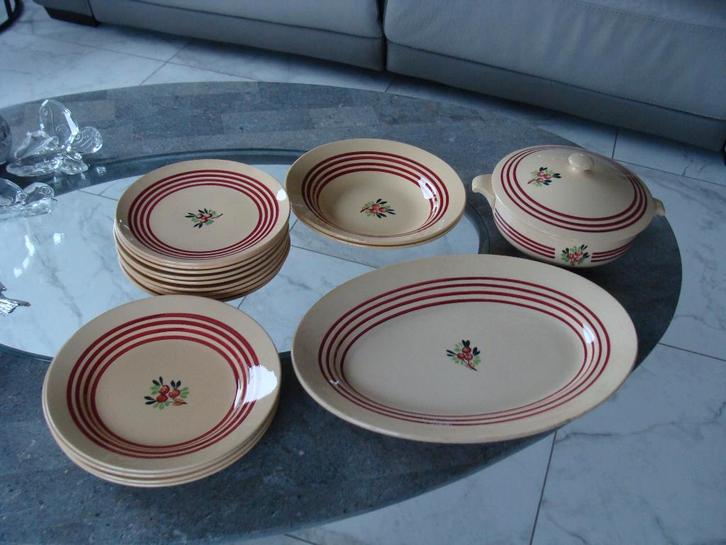 service assiettes, vintage, Antiquités & Art, Antiquités | Services (vaisselle) pièces, Enlèvement ou Envoi