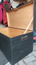 Zwarte houten kist in goede staat, Gebruikt, Ophalen of Verzenden