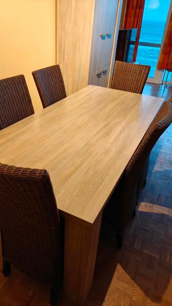 Eettafel met 6 stoelen, Huis en Inrichting, Complete eetkamers, Ophalen
