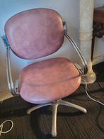 Retro burraustoel pastel rose, Ophalen, Gebruikt, Bureaustoel
