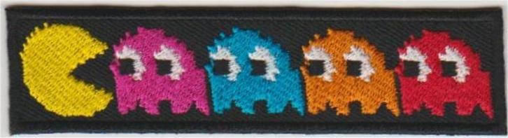 Pacman stoffen opstrijk patch embleem, Verzamelen, Kleding en Patronen, Nieuw, Verzenden