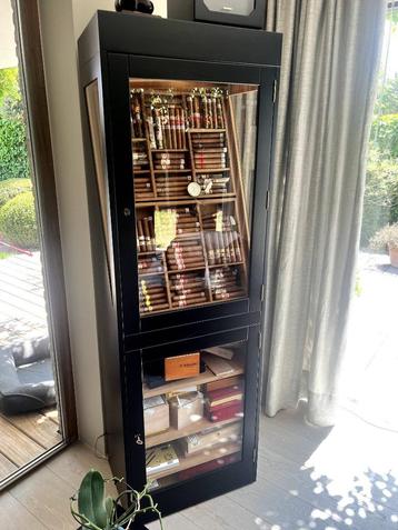 Adorini Roma elektronisch Humidor kabinet zwart, Enlèvement ou Envoi, Comme neuf, Boite à tabac ou Emballage