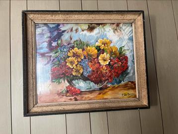 Schilderij - bloemen beschikbaar voor biedingen