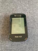 Bryton rider 420 GPS met beschermhoes, Fietsen en Brommers, Fietsaccessoires | Fietscomputers, Ophalen of Verzenden, GPS, Zo goed als nieuw