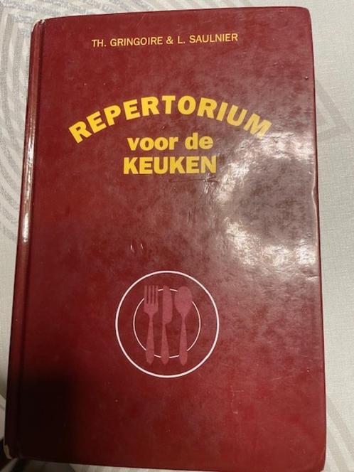 Répertorium van de keuken- Nederlandse versie, Livres, Livres de cuisine, Utilisé, Entrées et Soupes, Plat principal, Gâteau, Tarte, Pâtisserie et Desserts