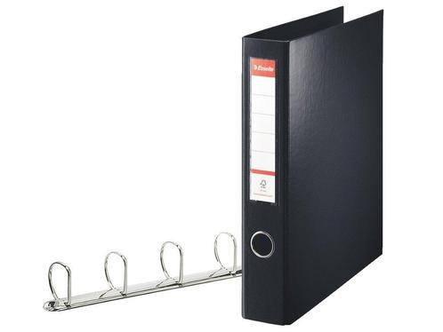 Nieuw +50% korting | Ringmap Esselte A4 4-ringen 60mm zwart, Diversen, Bureau-accessoires, Nieuw, Ophalen of Verzenden