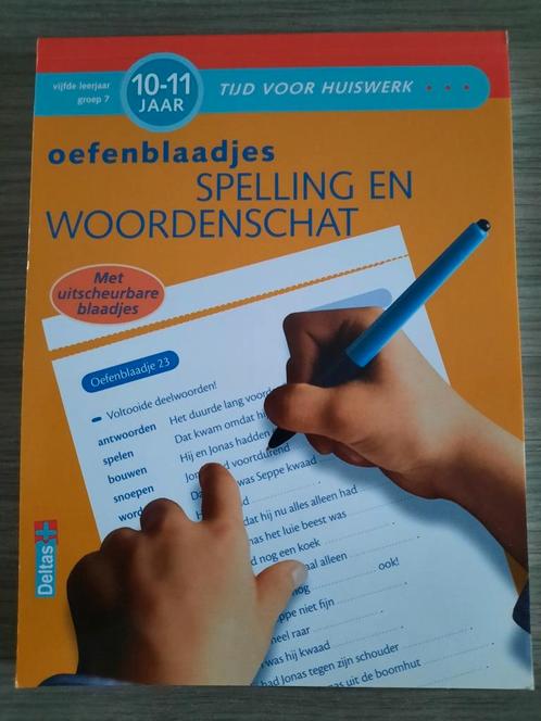 Nieuw: oefenblaadjes spelling en woordenschat 5de leerjaar, Livres, Conseil, Aide & Formation, Neuf, Enlèvement