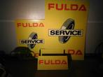 advertenties voor Fulda oldtimerbanden uit de jaren 70, Ophalen, Zo goed als nieuw, Reclamebord