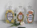 3 prachtige vintage glazen HOLGEMAARD apothekersflessen, Ophalen of Verzenden